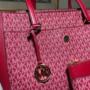 Michael Kors Signature Red Tote